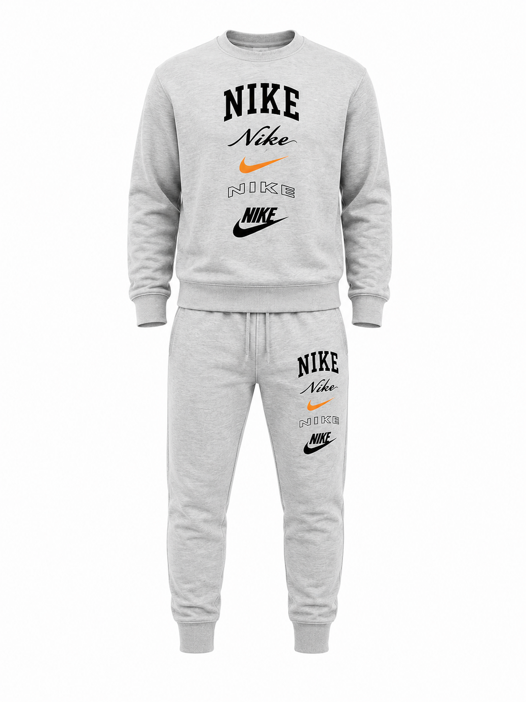 Nike Essentials Fleece Tracksuit Grey