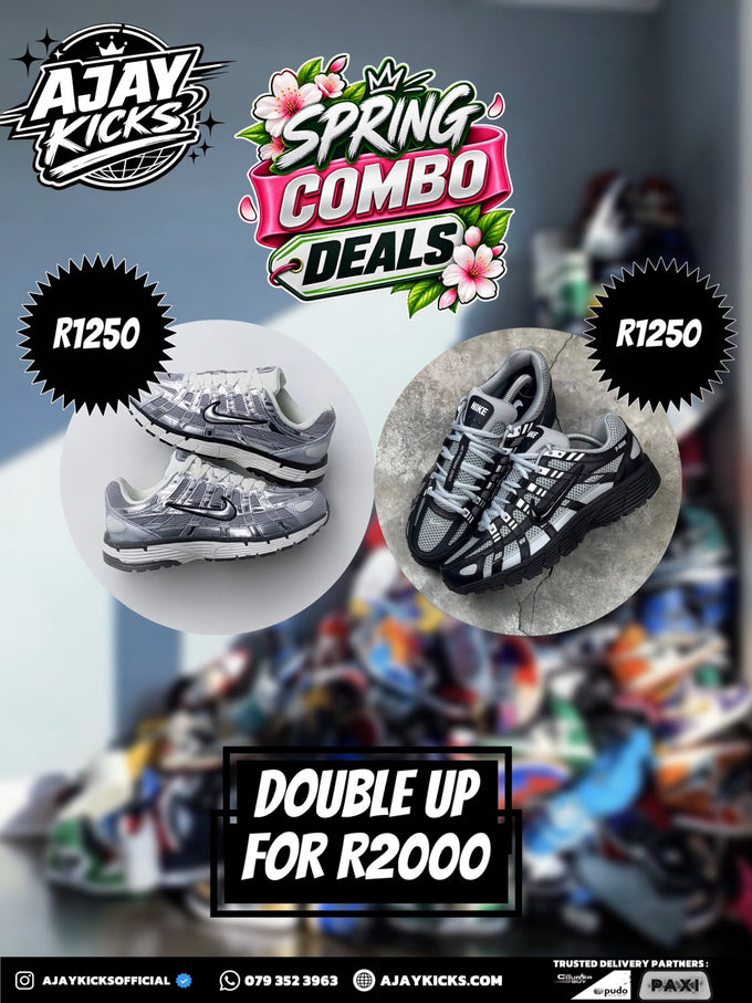 Nike P-6000 metallic Silver x Nike P-6000 Grey