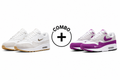 Nike Air Max 1 'Jewel' (White/Gum) + Nike Air Max 1 (White/Purple) Combo