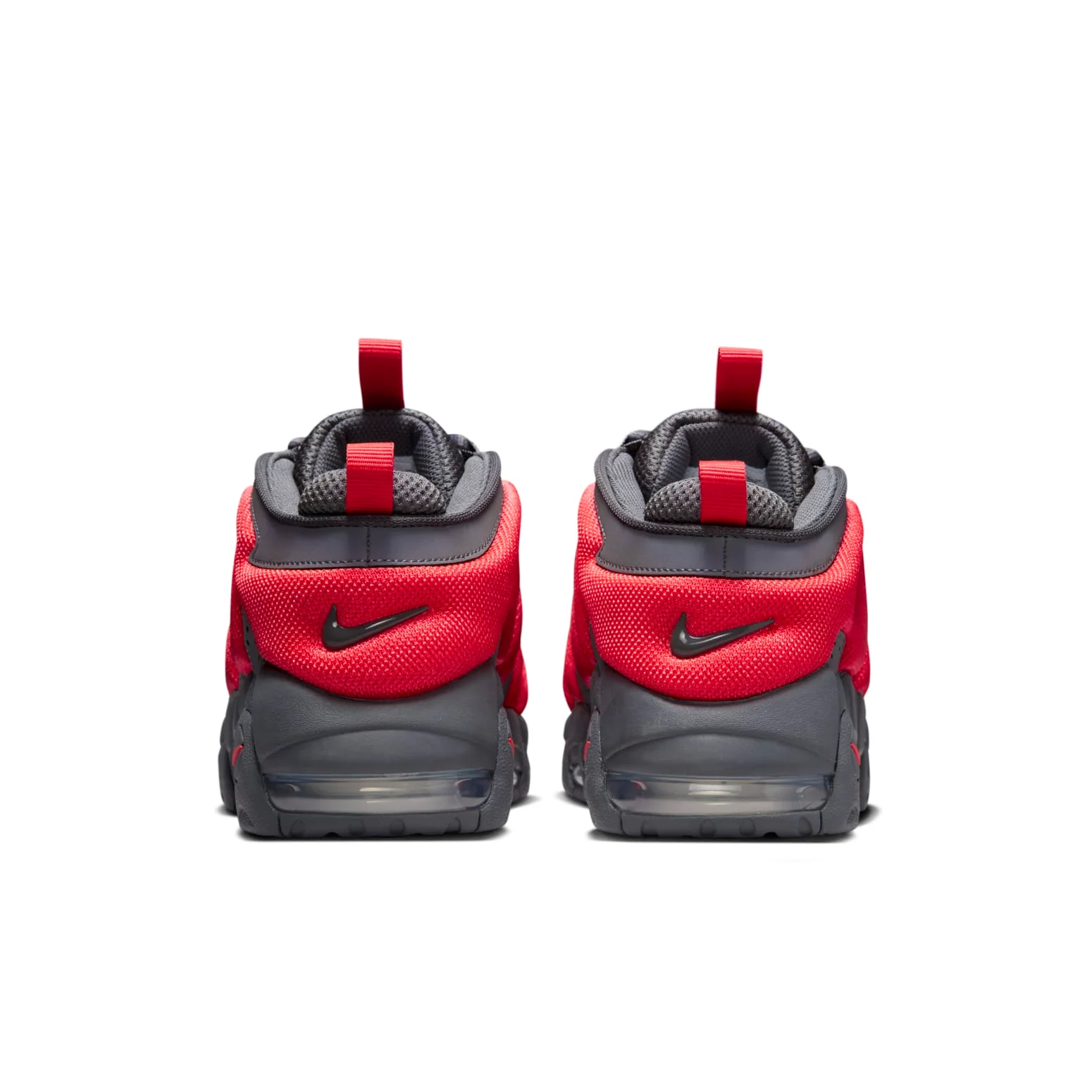 Nike Air More Uptempo Low 'Dark Grey Light Crimson'