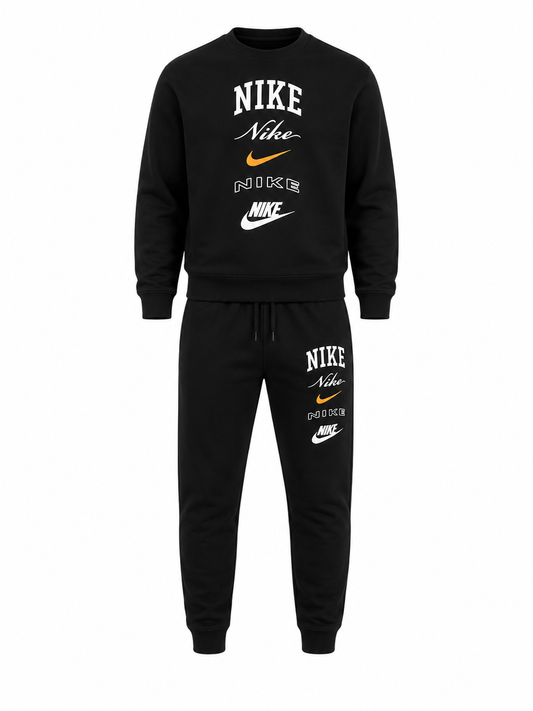 Nike Essentials Fleece Tracksuit Black