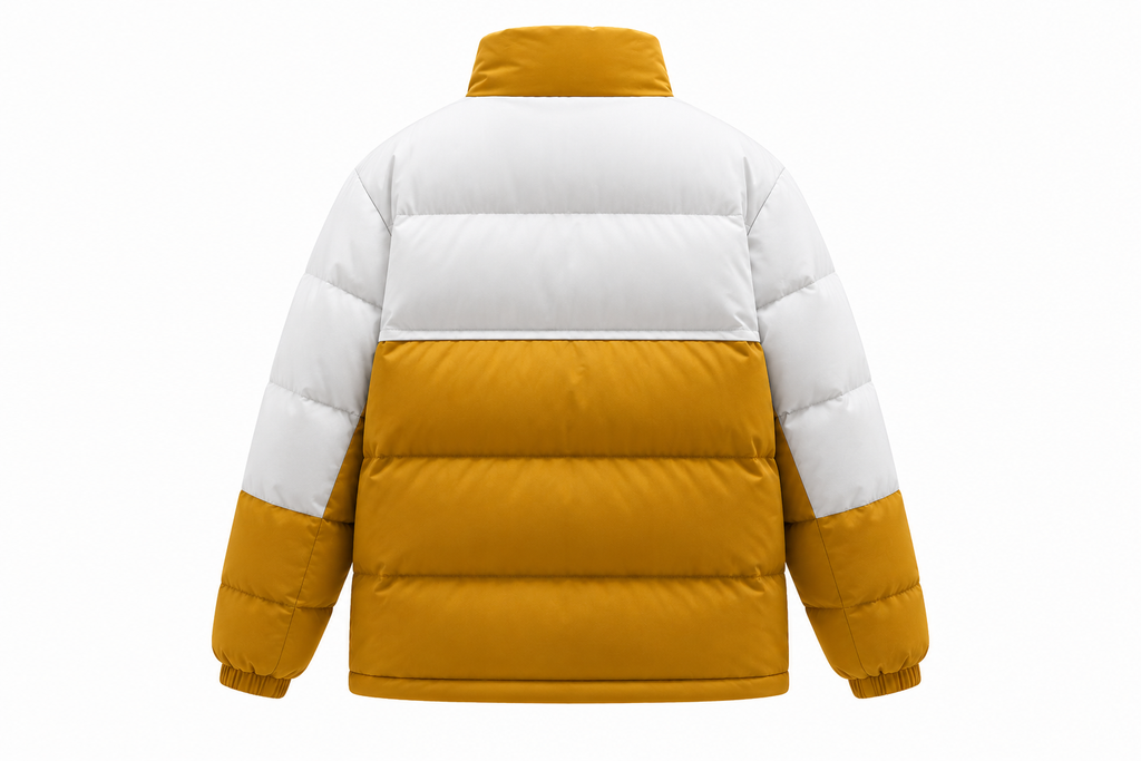 Nike Winter Puffer Jacket Yellow White