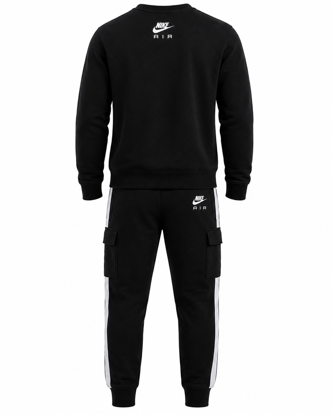 Nike Air Fleece Tracksuit Black White