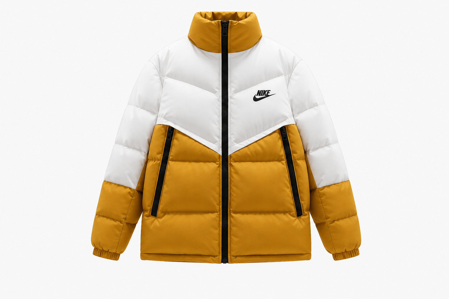 Nike Winter Puffer Jacket Yellow White