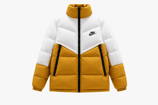 Nike Winter Puffer Jacket Yellow White