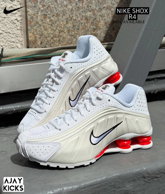 Nike Shox R4 White/Red