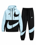 Nike Swoosh Tracksuit - Light Blue/Black
