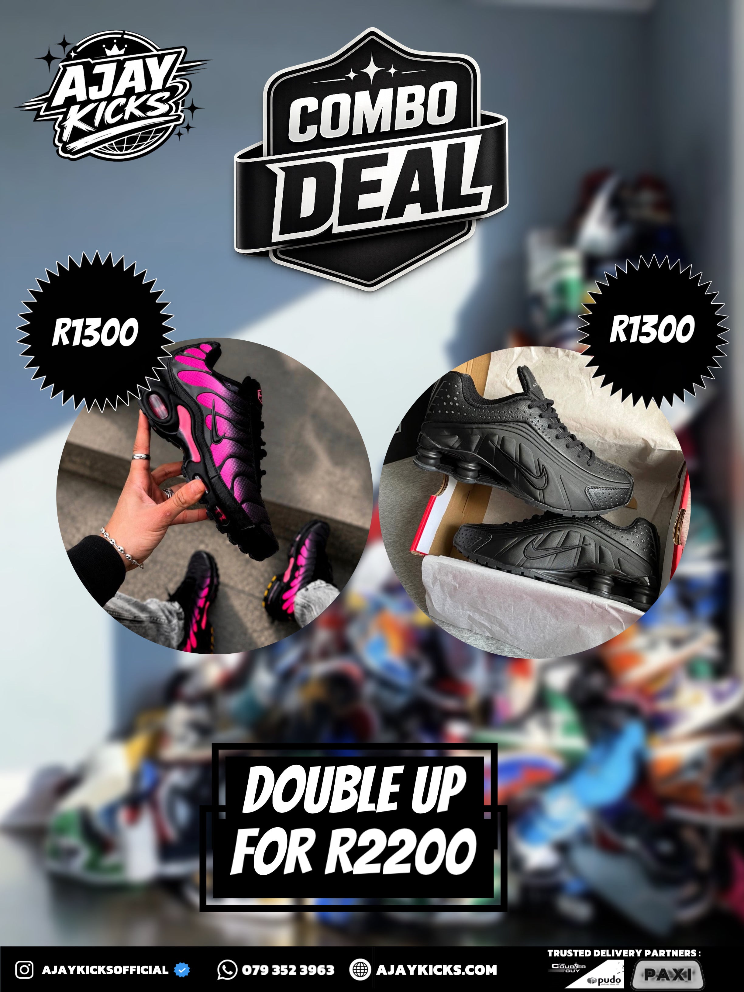 Nike Air Max TN x Nike Shox R4 Combo Deal - Double Up for R2200
