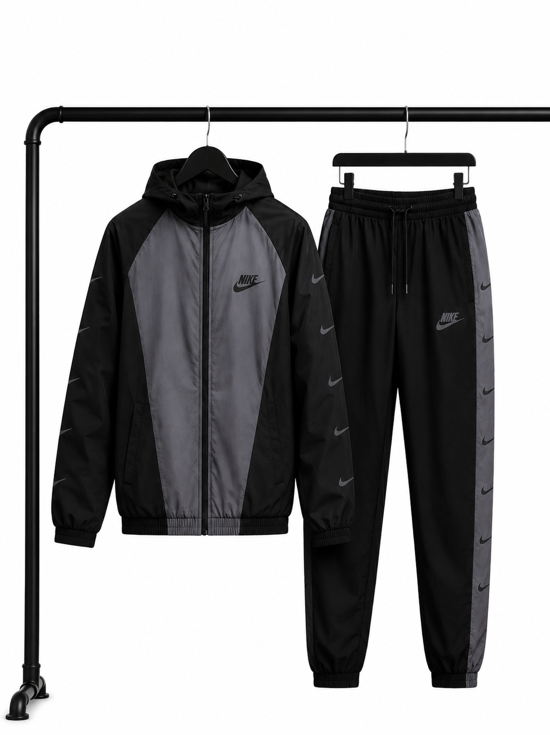 Nike Tracksuit Set – Black & Grey