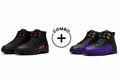 Jordan 12 Black/Red + Black/Purple Combo