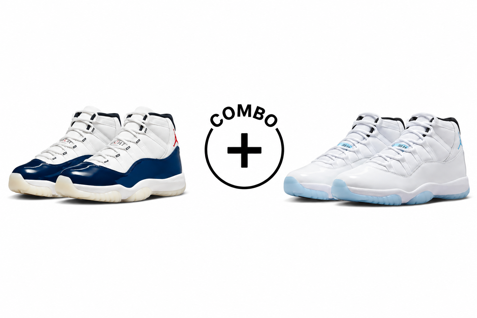 Jordan 11 Win Like '96 + Jordan 11 Legend Blue Combo