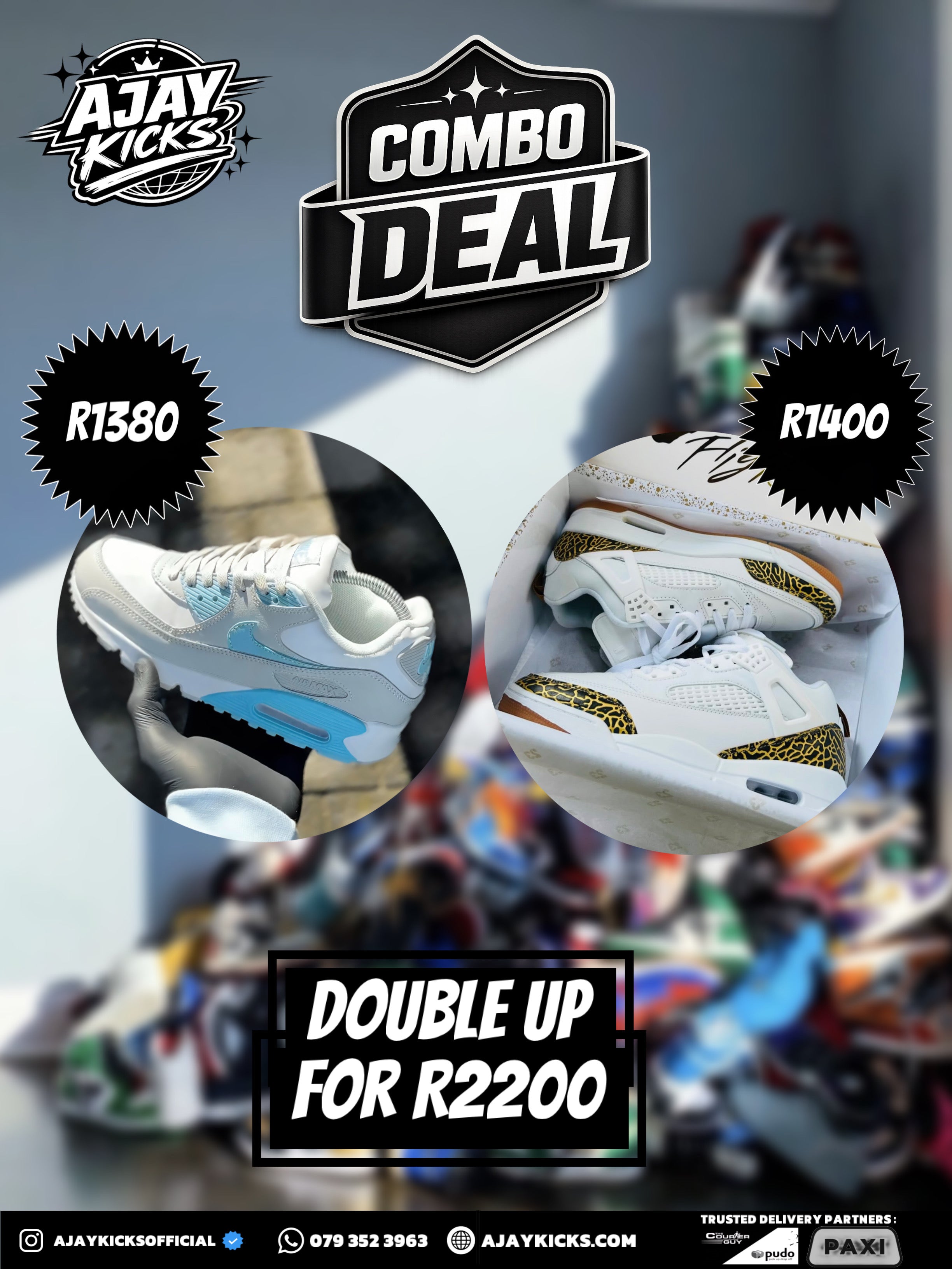 Nike Air Max 90 x Jordan Spizike Combo Deal - Double Up for R2200