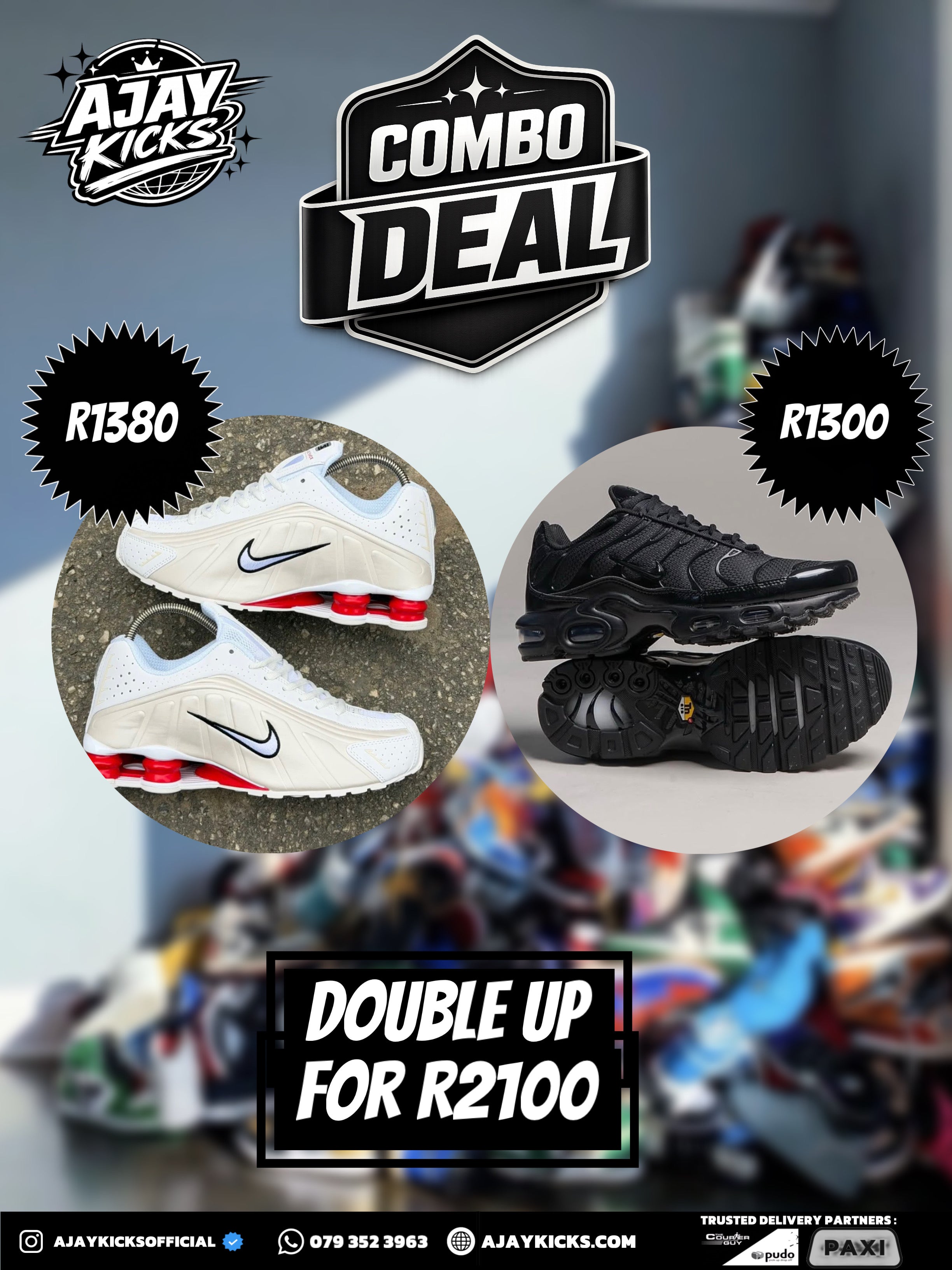 Nike Shox R4 x Nike TN Combo Deal - Double Up for R2100
