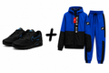 Nike Air Max 90 + Nike Air Tracksuit Combo (Black/Blue)
