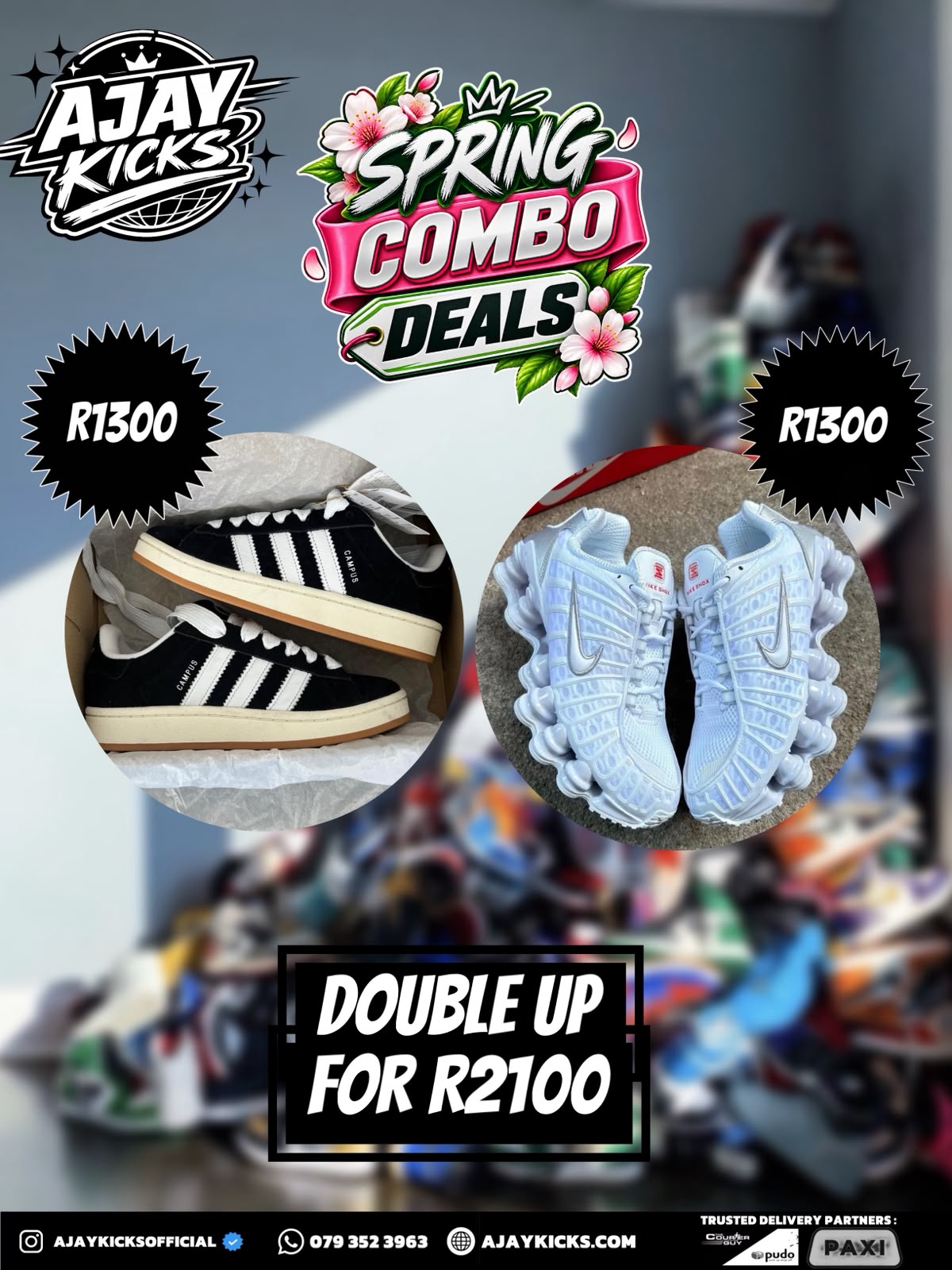 Adidas Campus x Nike Shox TL Spring Combo Deal - Double Up for R2100