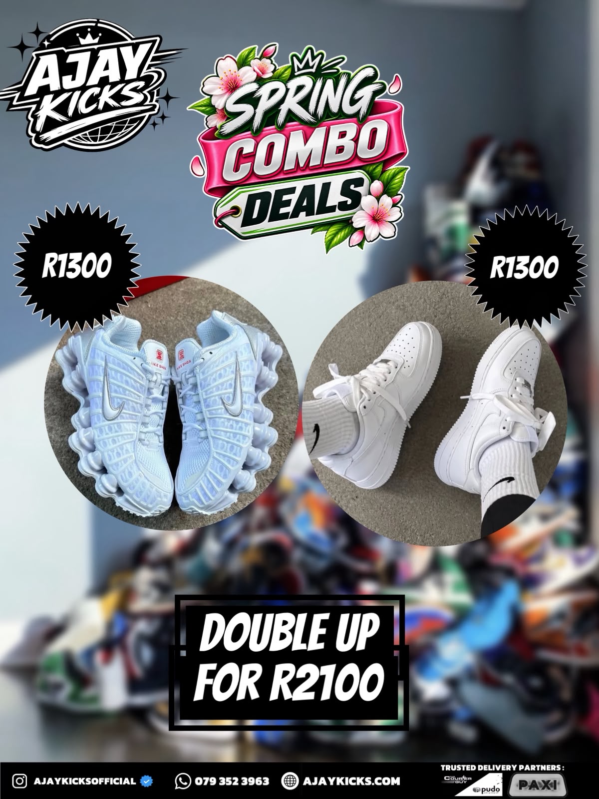 Nike Shox TL x Nike Air Force 1 Spring Combo Deal - Double Up for R2100