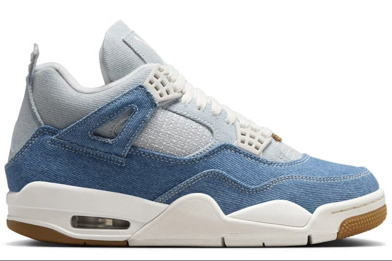 Jordan 4 Retro Tex Denim Worn Blue - Side View