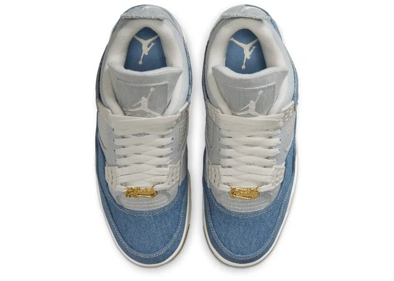 Jordan 4 Retro Tex Denim Worn Blue - Top View