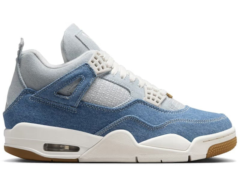 Jordan 4 Retro Tex Denim Worn Blue - Pair View